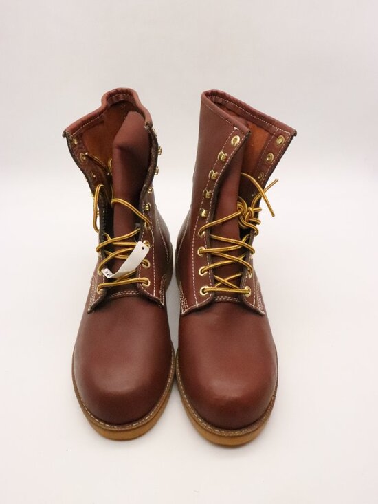 Vintage Georgia Boots Men\'s Size 10 XW Brown Leather Work Combat Shoes 5363 main image 6